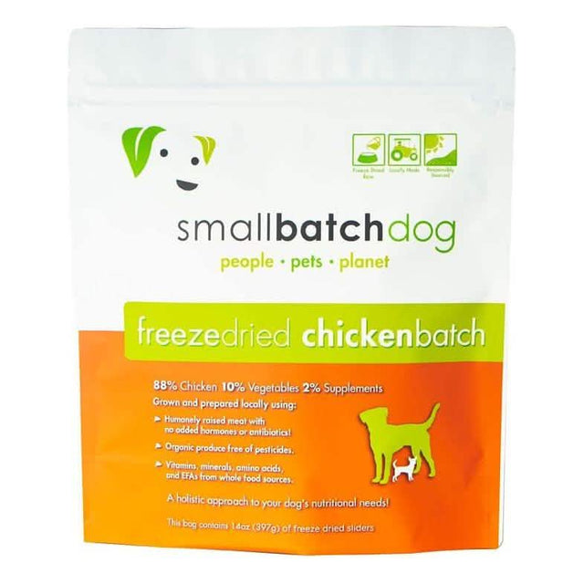 SmallBatch Freeze-Dried Dog Food ChickenBatch Sliders