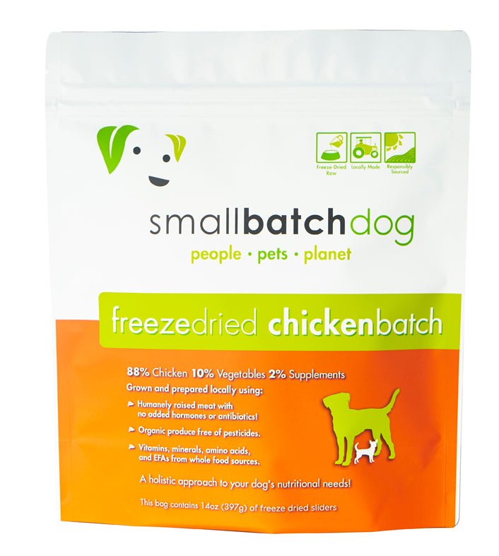 SmallBatch Freeze-Dried Dog Food ChickenBatch Sliders