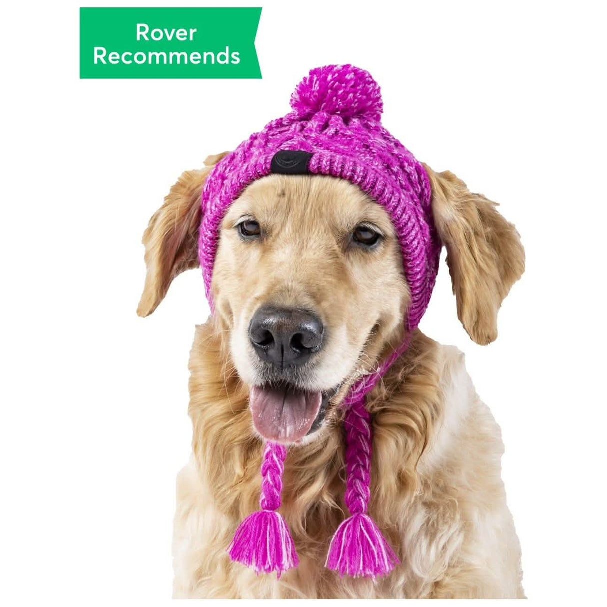 Canada Pooch Polar Pom Pom Dog Hat in Pink Medium Size