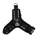 Puppia Small Egon Pattern Dog Harness in Black