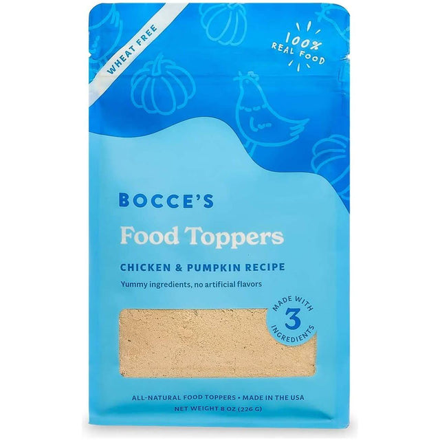 Bocce's Dog Food Topper Chicken & Pumpkin Recipe