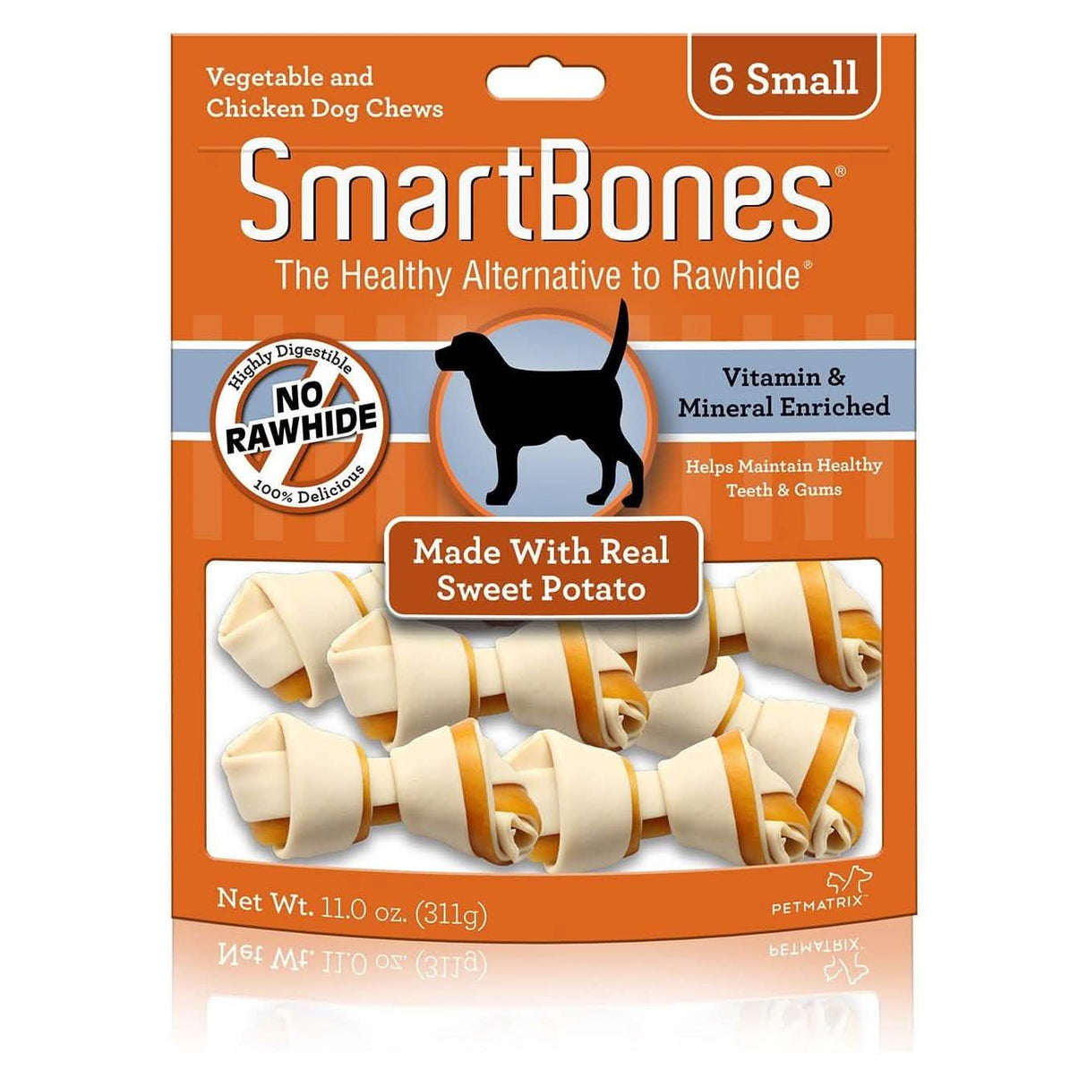 Smartbones Chicken Sweet Potato Dog Treats, 6-Pack