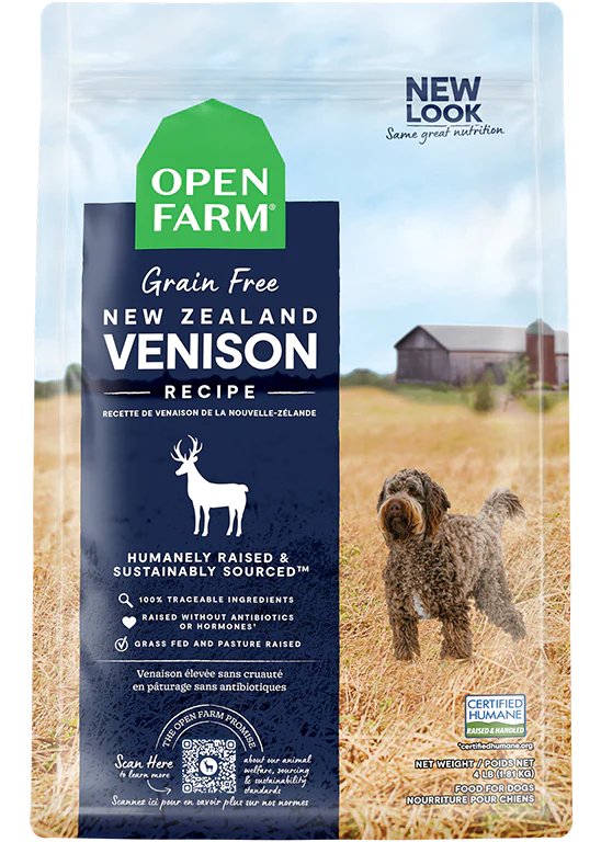 Open Farm Dry Dog Food Grain Free New Zealand Venison Recipe