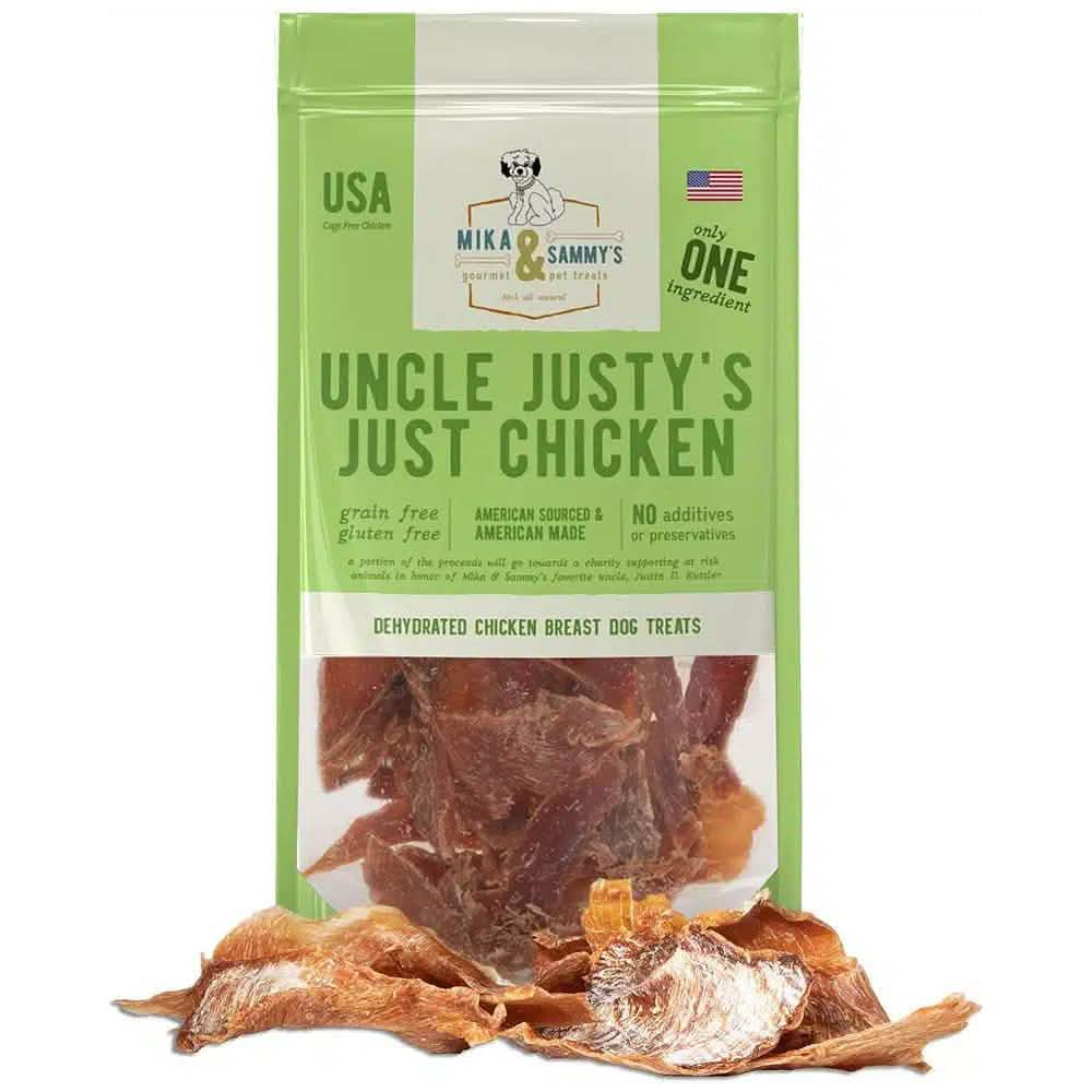 Mika &amp; Sammy's Dog Treat Uncle Justy's Just Chicken