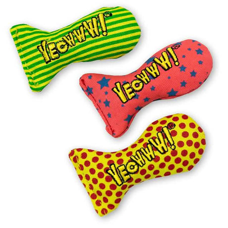 Yeowww! Catnip Cat Toy Stinkies Sardines - Assorted Colors