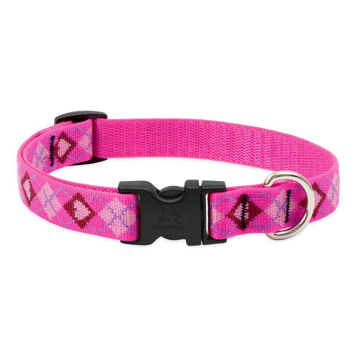 Lupine Adjustable Dog Collar 3/4in Size, 9-14in Length - Puppy Love Design