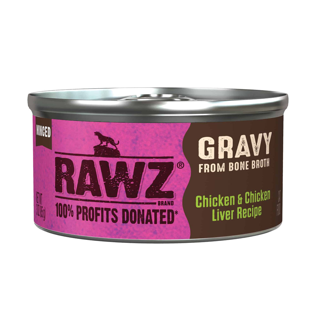 RAWZ Gravy Chicken & Chicken Liver Recipe Cat Food