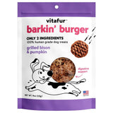 Vitafur Dog Treat Barkin' Burger Grilled Bison & Pumpkin