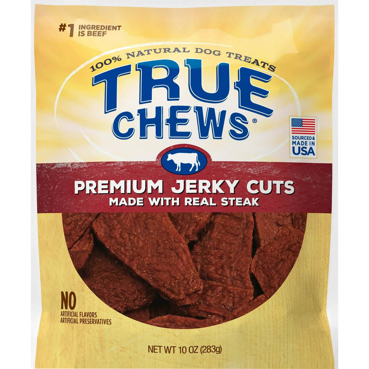 Blue Buffalo Dog Treat True Chews Premium Jerky Cuts Steak