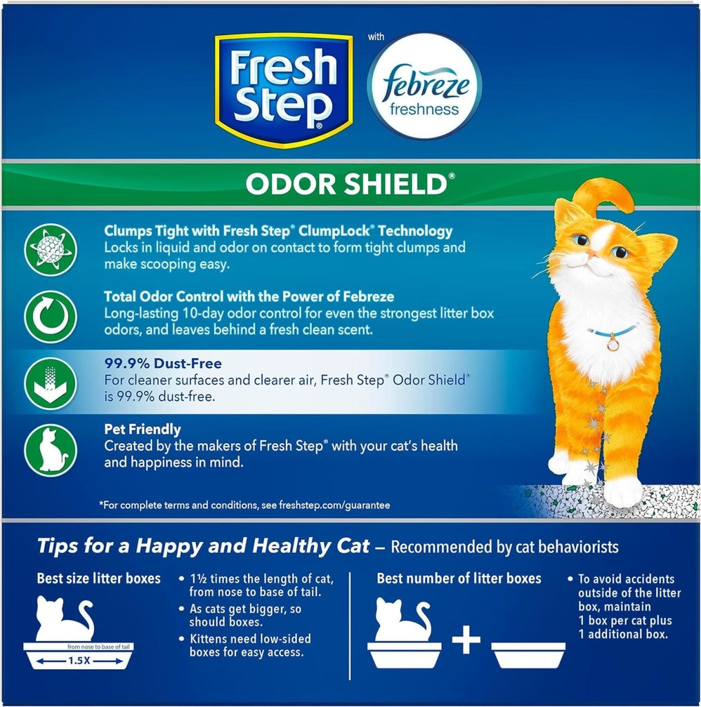 Fresh Step Cat Litter Clumping Odor Shield Febreze