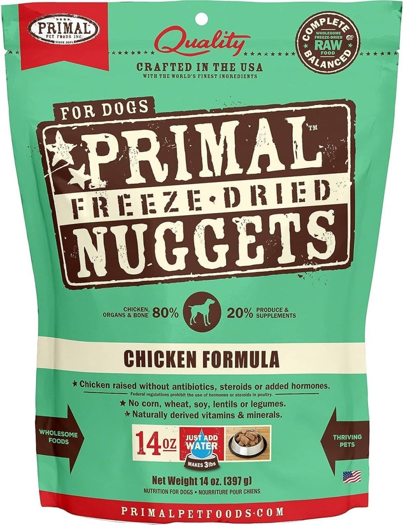 Primal Freeze-Dried Dog Food Nuggets Chicken Formula