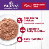 Wellness Wet Cat Food Complete Health Paté Beef & Chicken Dinner