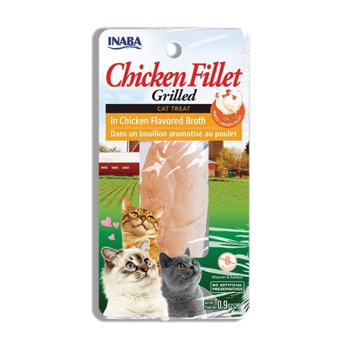 Inaba Cat Treat Grilled Chicken Fillet in Chicken Flavored Broth