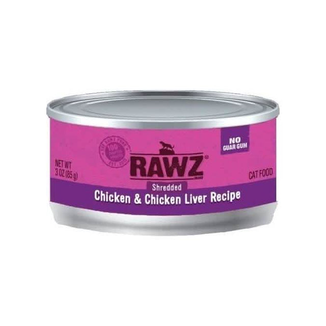 RAWZ Shredded Chicken & Chicken Liver Recipe Cat Food