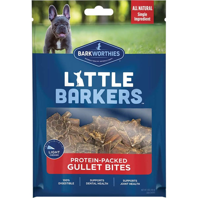 Barkworthies Dog Treat Little Barkers Protein-Packed Gullet Bites