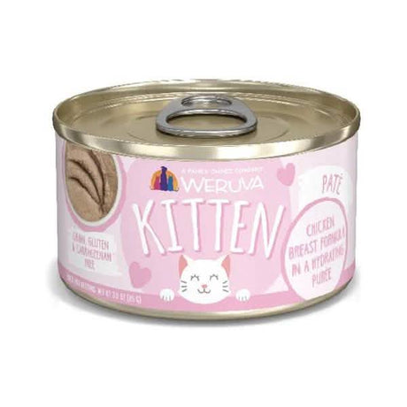 Wervua Wet Cat Food Paté Chicken Breast Formula in Hydrating Purée for Kittens