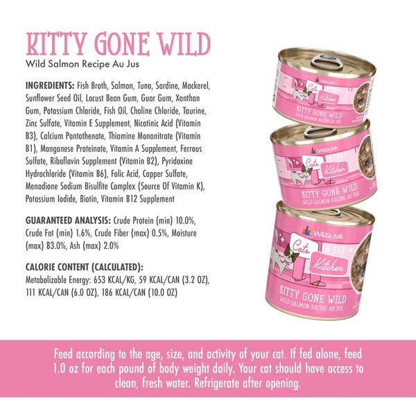 Weruva Wet Cat Food Cats In The Kitchen Kitty Gone Wild