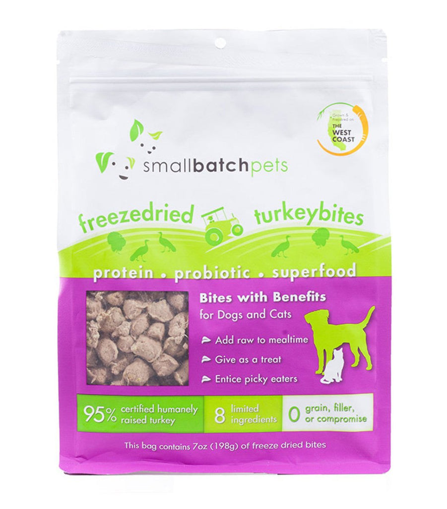 SmallBatch Dog &amp; Cat Food Topper Freeze-Dried TurkeyBites