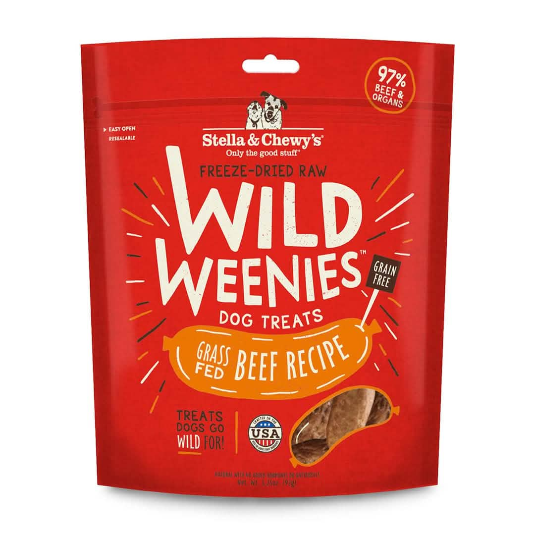 Stella & Chewy's Dog Treat Freeze-Dried Raw Wild Weenies Beef Recipe