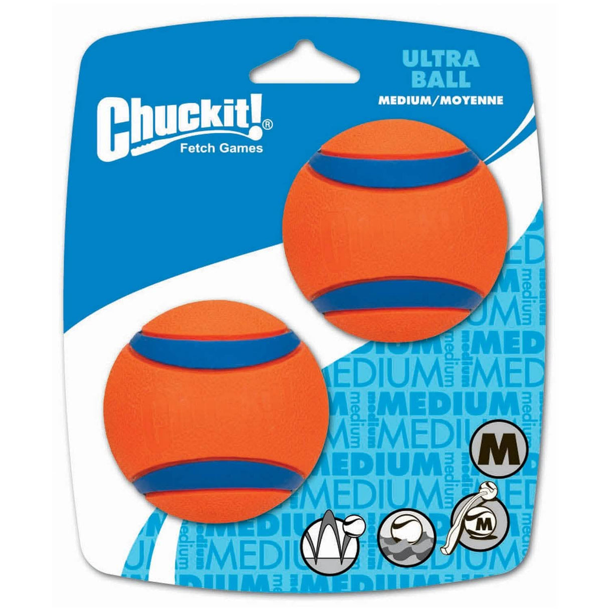 Chuckit Dog Toy Ultra Rubber Ball 2pk