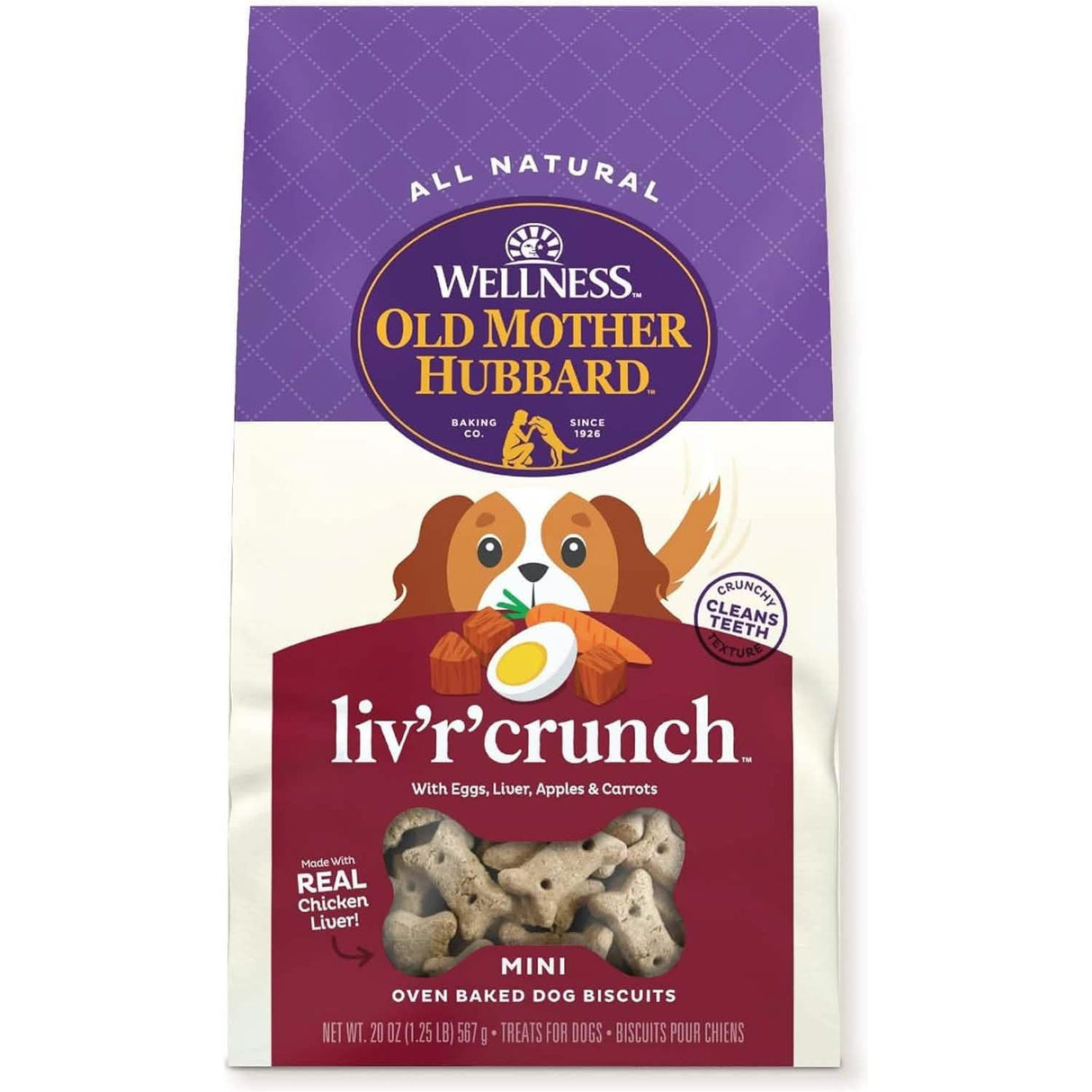 Golosinas para perros Old Mother Hubbard de Liv'r'Crunch