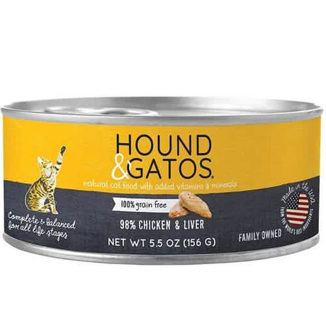 Hound & Gatos C Chicken & Liv 98% 5.5oz