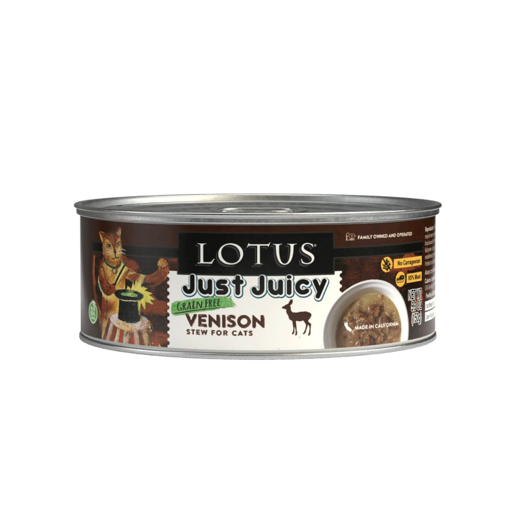 Lotus Wet Cat Food Just Juicy Venison Stew for Cats