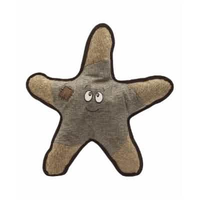 Snugarooz Sophie the Starfish 21in Grey - Cat and Dog Friendly Toy with Rubber Spikey Ball Feature