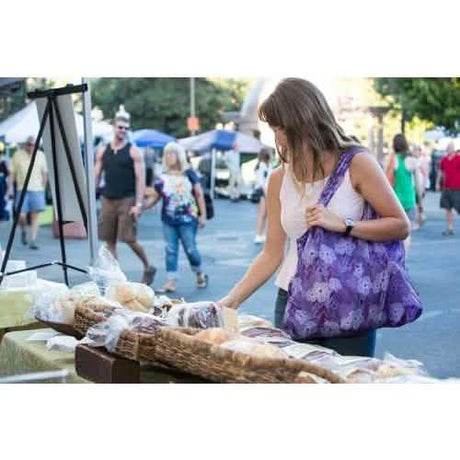 Chico Bag Brand 19X13 Size Vita Prints in Purple Blooms Color