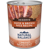 Natural Balance Wet Dog Food Limited Ingredient Duck &amp; Brown Rice Recipe