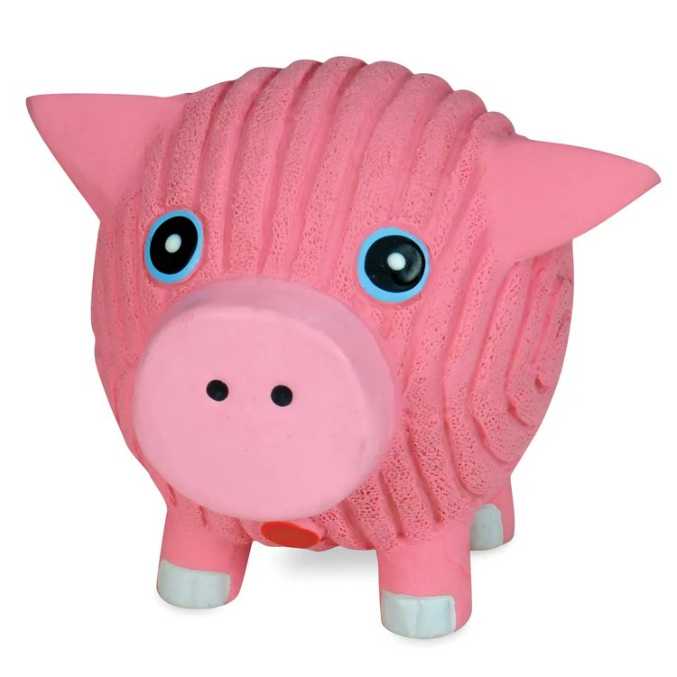 Huggle Hounds Dog Toy Ruff-Tex Latex Ball Hamlet Pig