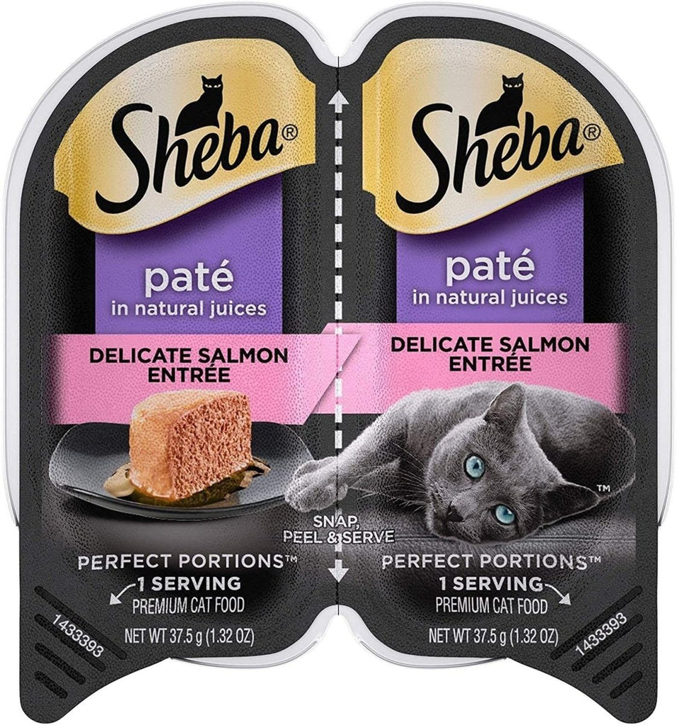 Sheba Wet Cat Food Perfect Portions Paté Delicate Salmon Entrée