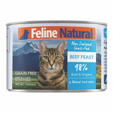 Feline Natural Wet Cat Food Beef Feast