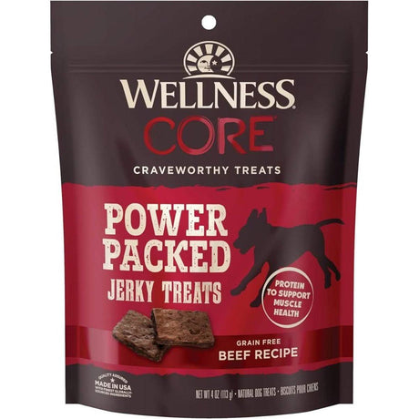 Wellness Dog Treats Core Power Packed Beef Recipe Jerky Treats