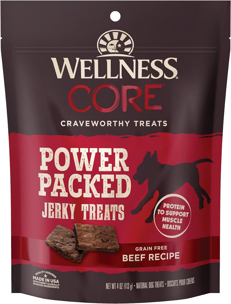 Wellness Dog Treats Core Power Packed Beef Recipe Jerky Treats