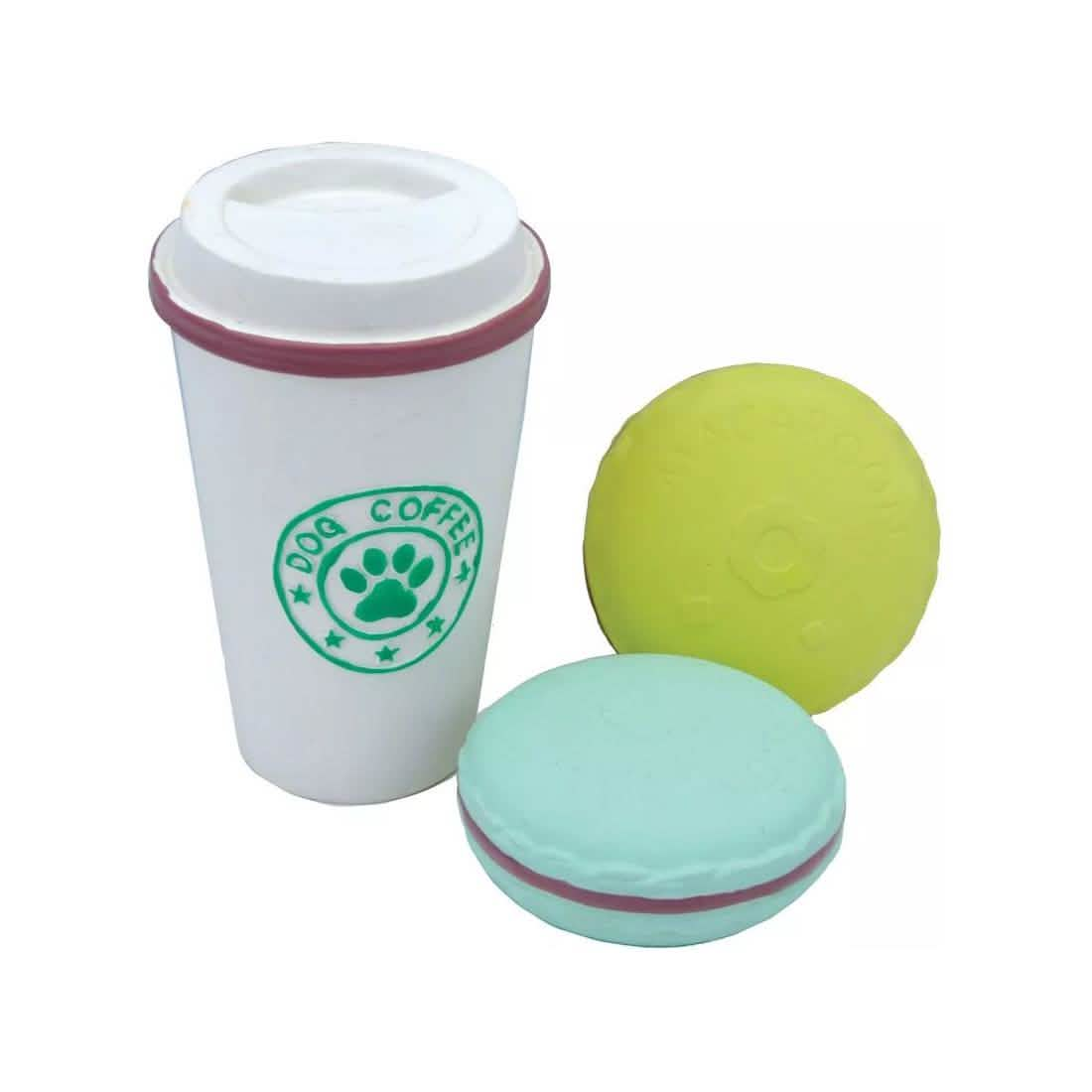 Rascals by Coastal Dog Toy Latex Coffee Cup Set