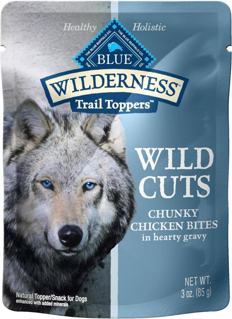 Blue Buffalo Wet Dog Food Wilderness Trail Toppers Wild Cuts Chunky Chicken Bites