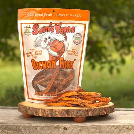 Sam's Yams Dog Treat Bichon Fries Sweet Potato Dog Chews