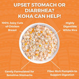 Koha Cooked Shelf Stable Dog Food Limited Ingredient Bland Diet Chicken & White Rice with Pumpkin