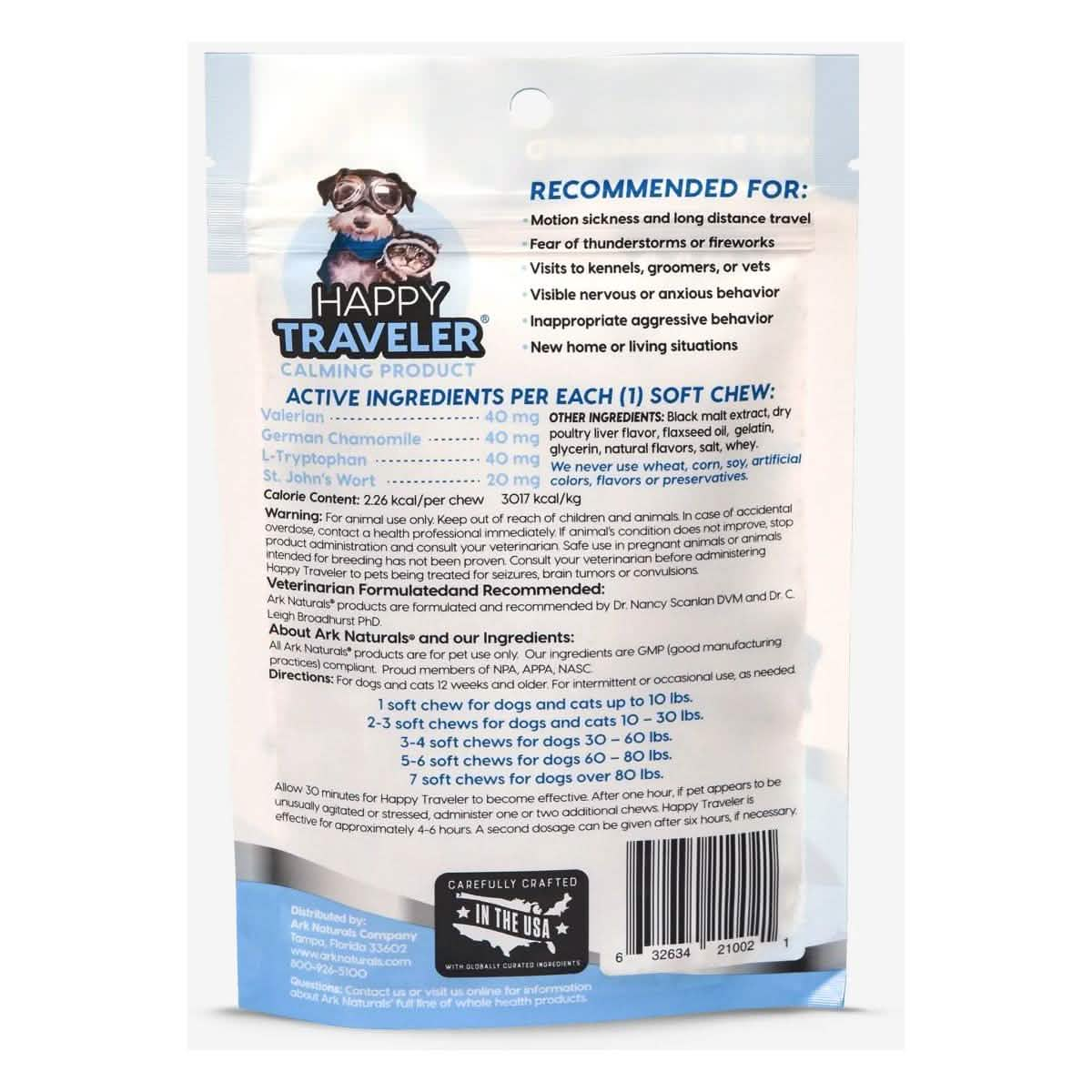 Ark Naturals Happy Traveler Bite Size Soft Chews