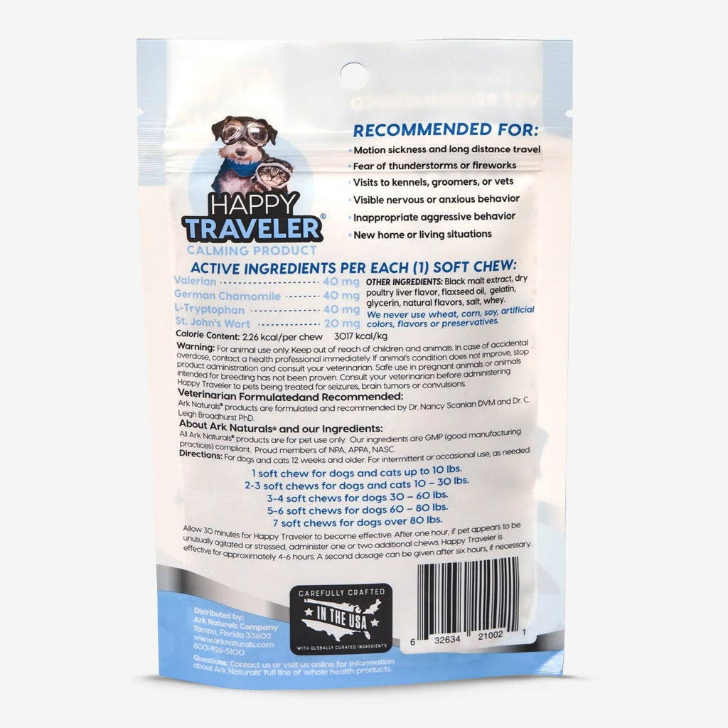 Ark Naturals Happy Traveler Bite Size Soft Chews