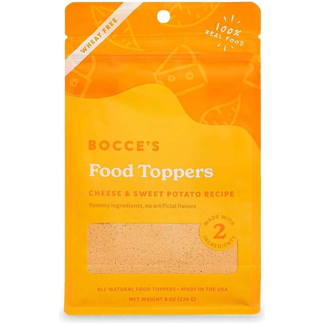 Bocce's Dog Food Topper Cheese & Sweet Potato Recipe