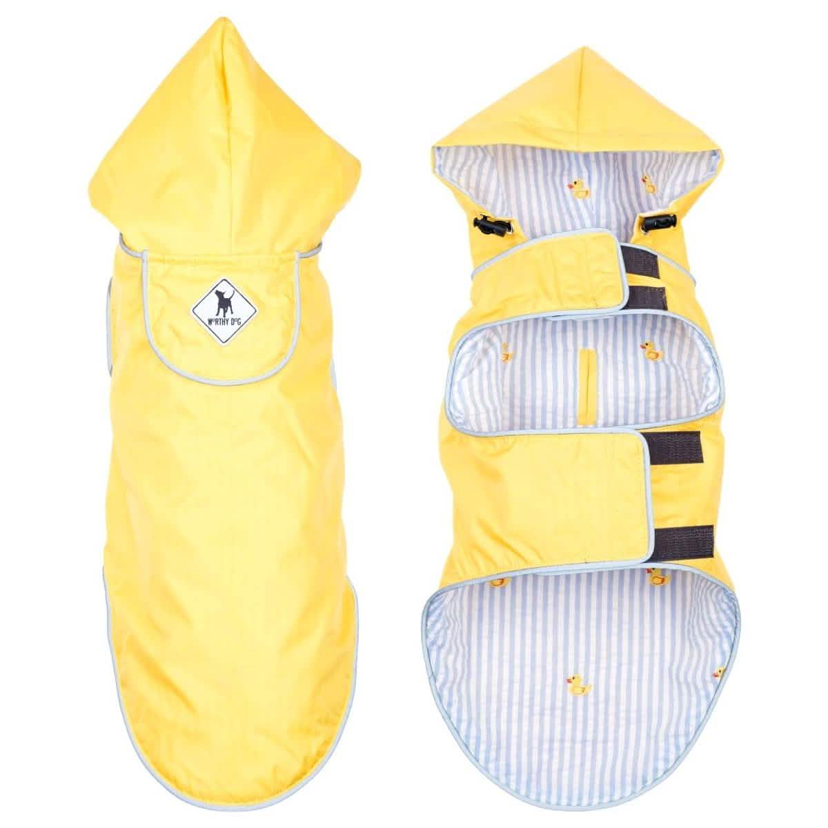 The Worthy Dog Seattle Slicker Jacket and Raincoat - Yellow