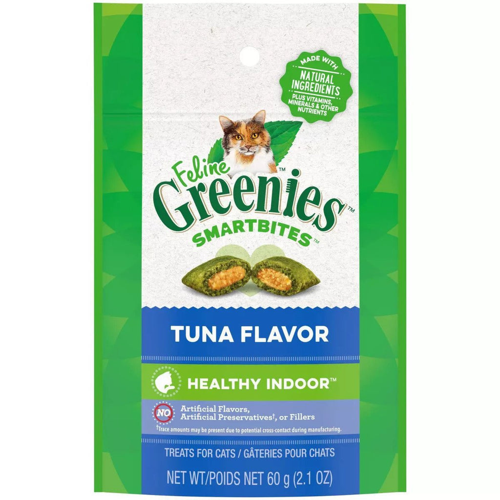 Greenies Cat Treat SmartBites Healthy Indoor Tuna Flavor