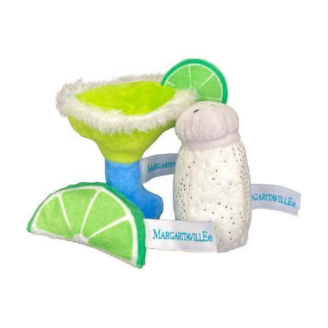 Multipet Catnip Cat Toy Margaritaville Margarita, Salt and Lime (3 Pack)