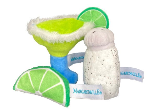 Multipet Catnip Cat Toy Margaritaville Margarita, Salt and Lime (3 Pack)