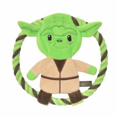 Fetch For Pets Star Wars Yoda Plush Rope Frisbee