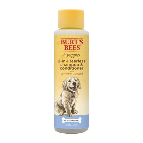 Burts Bees Buttermilk and Linseed Oil Puppy Shampoo, 16oz Bottle