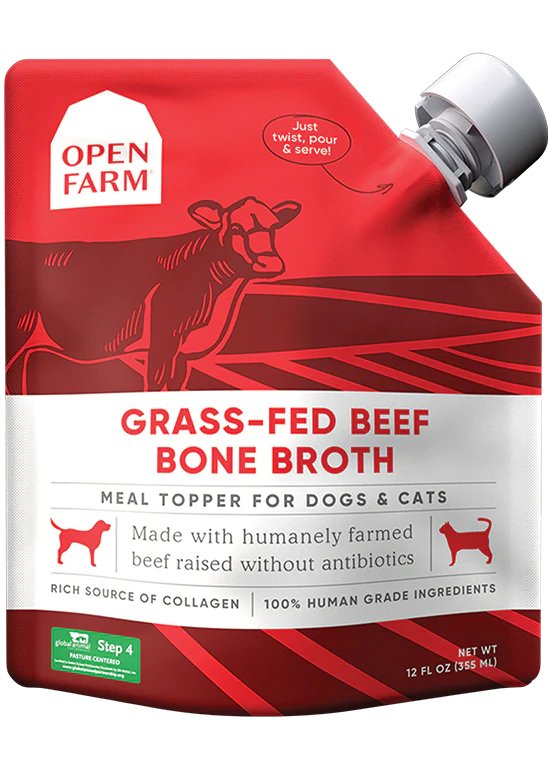 Open Farm Grass-Fed Beef Bone Broth for Dogs