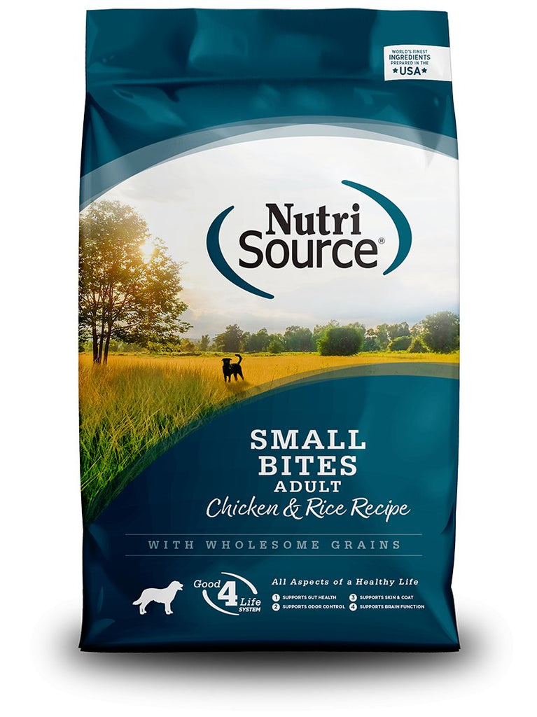 NutriSource Dry Dog Food Adult Small Bites Chicken & Rice Recipe